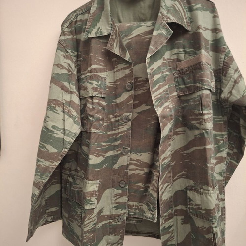 Vintage Greek Lizard camouflage jacket used, small