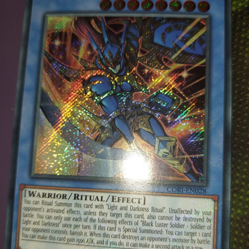 Black Luster Soldier Secret Rare card new condition