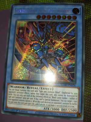 Black Luster Soldier Secret Rare card new condition