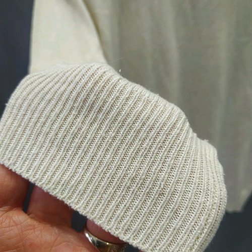 SOIE POUR SOI men's turtleneck sweater used, beige, size L