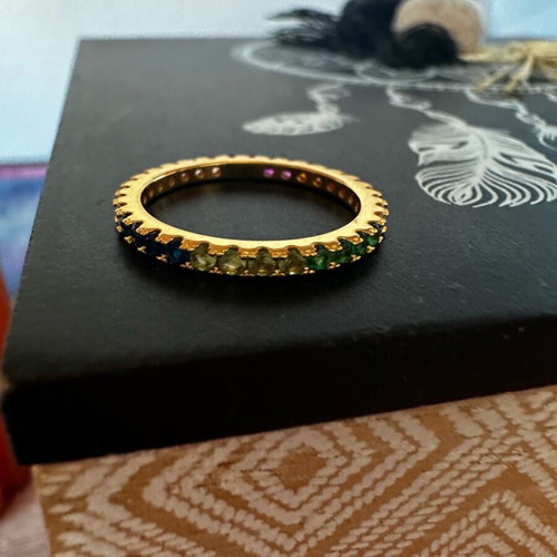 925 Ring new, gold color