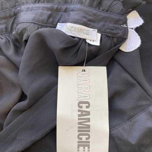 Nara Camicie women's shirt new, black and white, size M