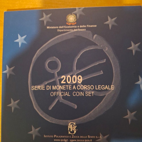 Italy Year Coin Folder 2008-2010 BU Condition