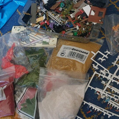 Modeling materials pack for trains