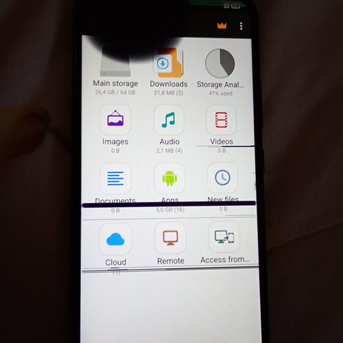 Realme C21 4GB RAM 64GB storage used, defective screen
