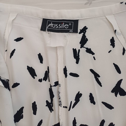 Lussile summer black and white pants like new, size M