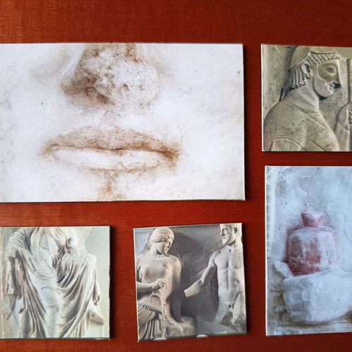 Set of 14 collectible magnets from Acropolis Museum like new