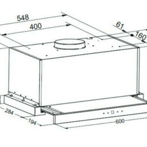 Morris MHT-60037 Inox Sliding Cooker Hood like new