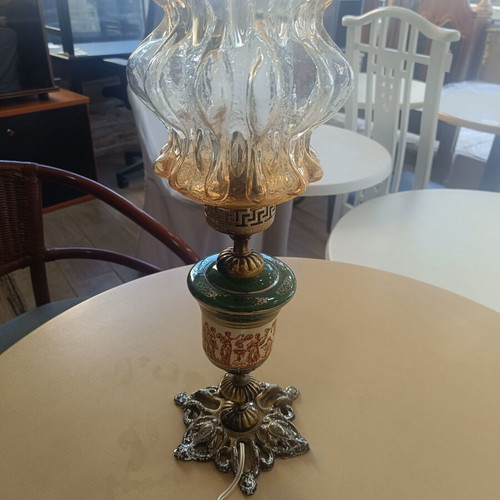 Vintage table lamp used, dimensions 0.42x0.15 m