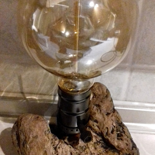Driftwood lamp in vintage style new