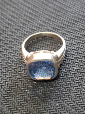 Silver ring with 925 stamp, new, adjustable size