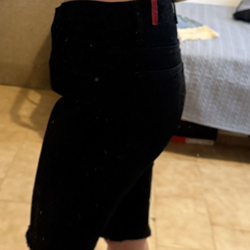 Salt & Pepper black denim bermuda shorts like new, size 27 (S)
