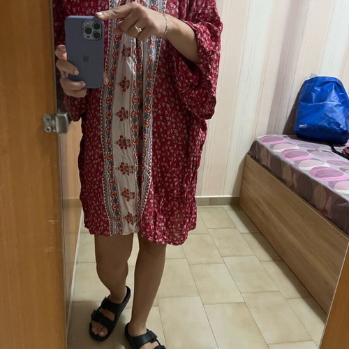 Boho kaftani dress used, multicolor Achilleas Accessories