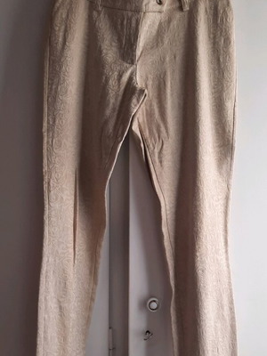 Eco Cropped Jacquard Pants Size S Like New, Sugar Color
