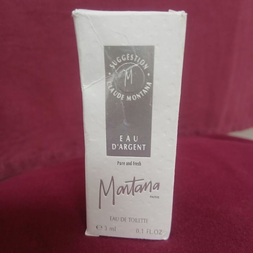 Claude Montana Eau de Argent Eau de Toilette 3 ml new