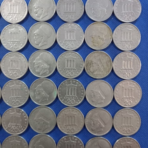 20 Drachma Pericles coins used, pack of 56