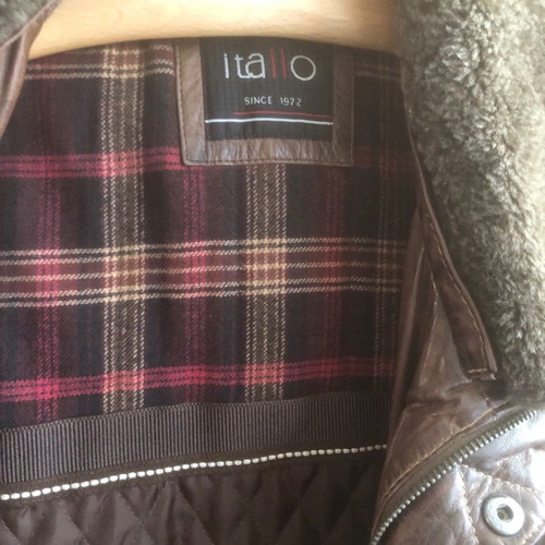 Italian leather jacket used, almost new, brown size XL