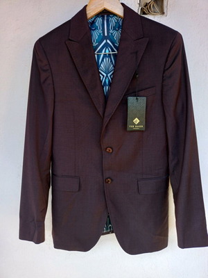 Ted Baker blazer new, 100% wool, size 36R, purple