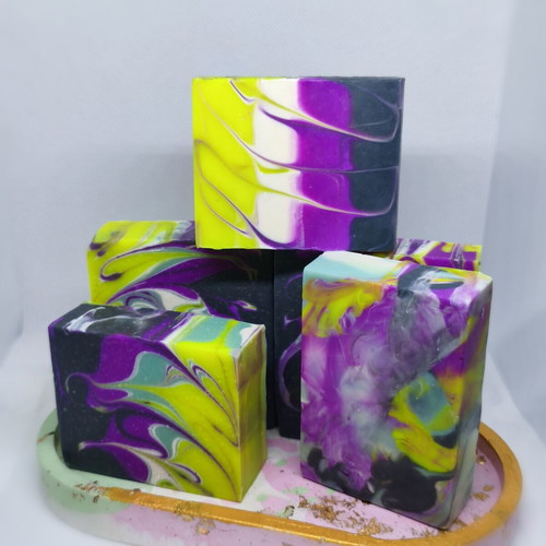 Handmade decorative aromatic soap "Northern Lights"