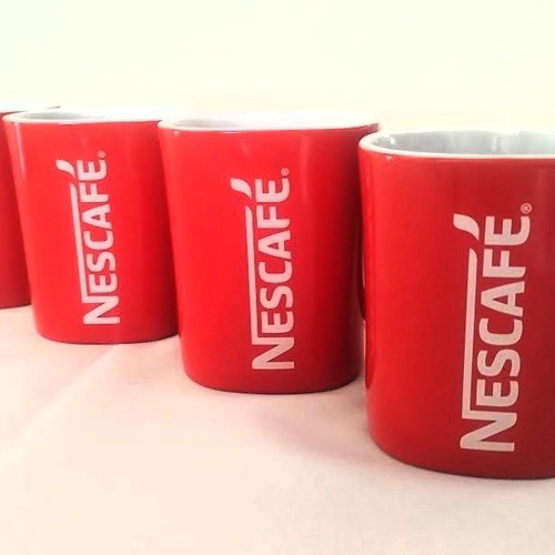 Nescafé Red Mug set of 4 ceramic coffee cups