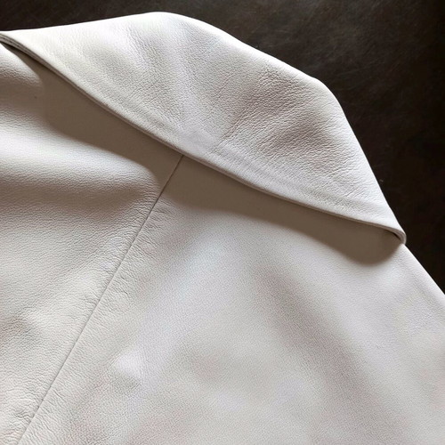 Vera Pelle leather jacket white, like new, size 40