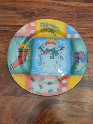 Christmas platter like new
