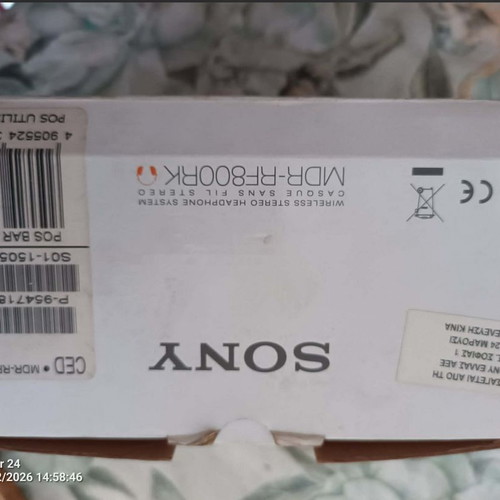 Sony MDR-RF800RK wireless headphones used, for parts or repair