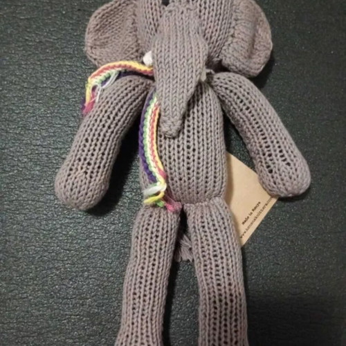 Handmade Kenana Kenya Elephant Toy new organic cotton