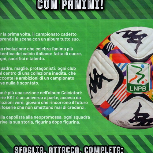 Panini Serie BKT Calciatori 2025-2026 new sticker album