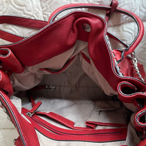 Michael Kors Hamilton shoulder bag used, red
