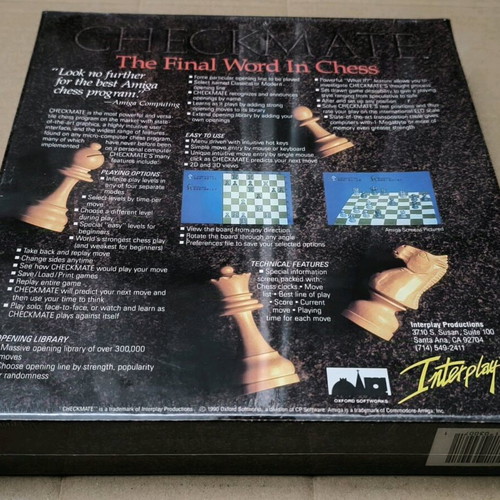 Checkmate Check Mate Interplay Amiga sealed