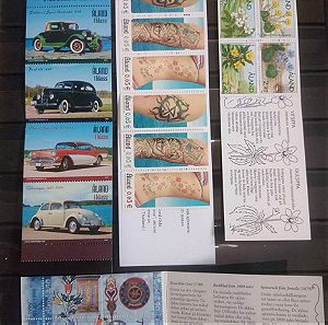 Ααλαντ συλλογή ασφραγιστα γραμματόσημα τευχιδια