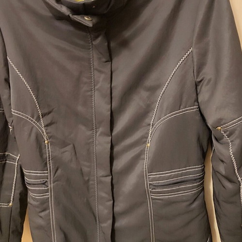 Leonard's brown jacket size L like new with beige stitching