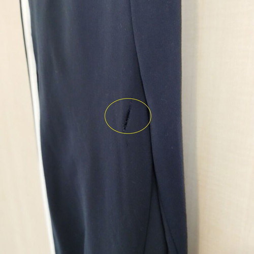 Παντελόνι φόρμας Adidas μεταχειρισμένο, junior 164cm, μπλε με λευκές ρίγες