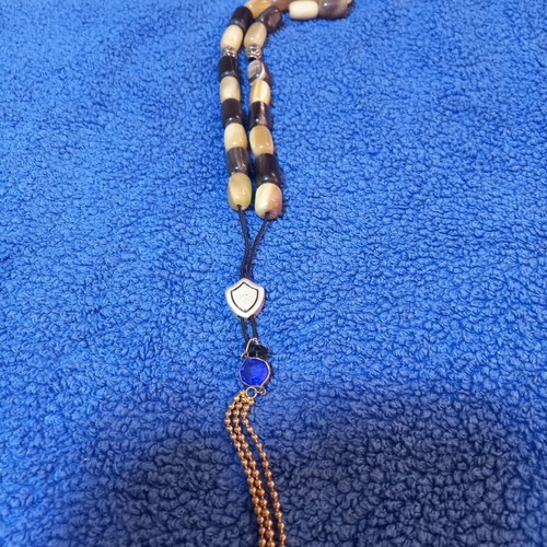 Worry beads from animal horn, 22 beads, like new