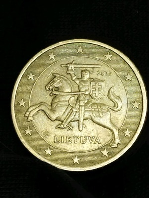 Νόμισμα 50 cents Λιθουανίας 2015 σαν καινούργιο