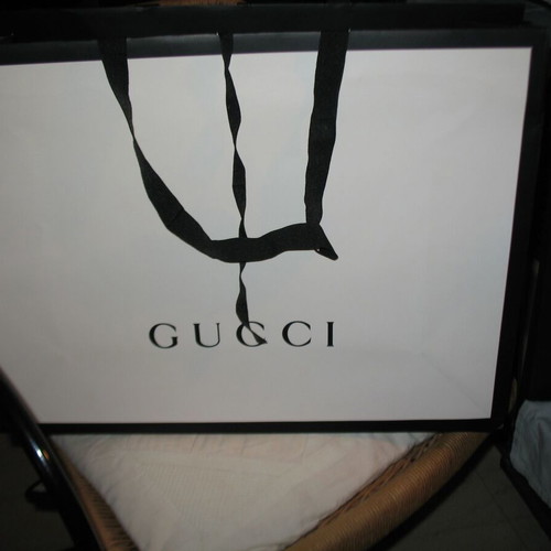 Gucci paper shopping bag very large, unused 48x36x17