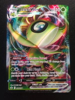 Pokemon Celebi VMAX 008/198 Chilling Reign 2021 κάρτα καινούργια
