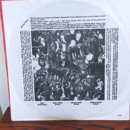 Deathrow Raging Steel vinyl record used, metal