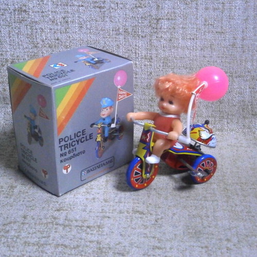 Vasileiadis No 651 Wind-Up Tin and Plastic Toy New with Box