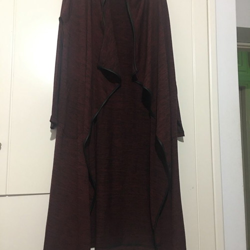 Long cardigan with hood new for spring-autumn