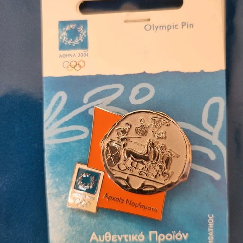 Athens 2004 pins new, ancient coins series set of 7