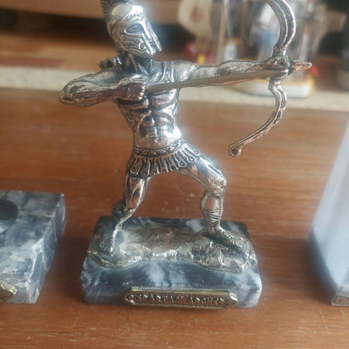 Spartan metal statue heavy, like new, height 12 cm