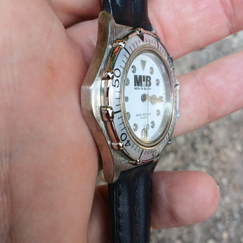 Men in Black MIB watch used, black and silver