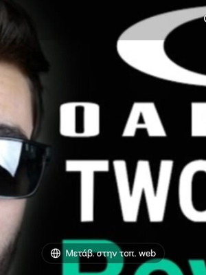 Γυαλιά ηλίου Oakley Two Face σαν καινούργια, μαύρα και ασημί
