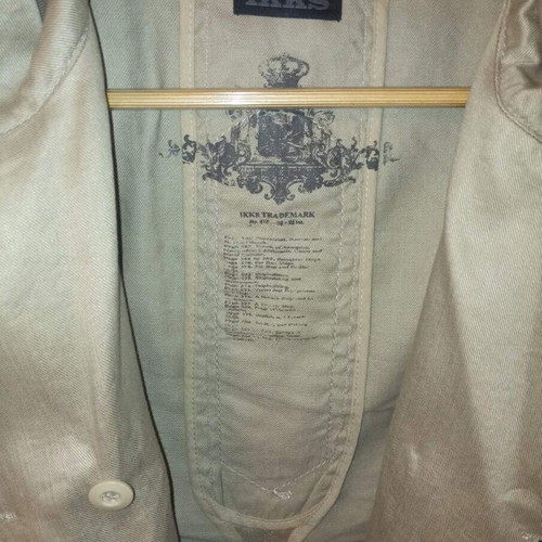 Ikks beige linen coat like new