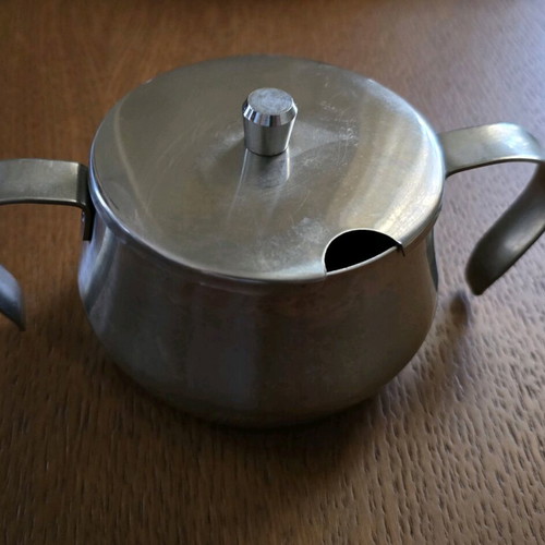 Stainless steel serving set like new
