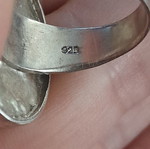 Vintage large 925 silver ring handmade, like new
