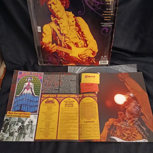 Live at Monterey The Jimi Hendrix Experience vinyl LP used, psychedelic rock