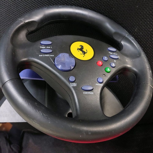 Nintendo GameCube GC Ferrari steering wheel used